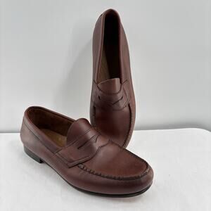 G.H. Bass Mens 1894 Weejuns Loafers Brown 11 Moc Toe Slip On Handcrafted Preppy
